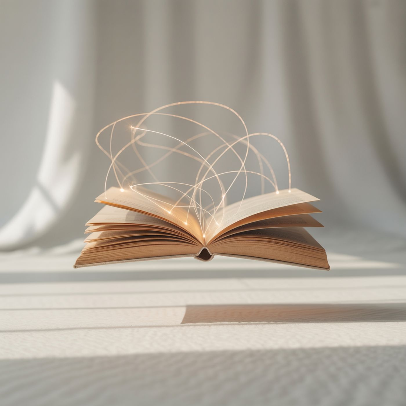 De fondo un libro
