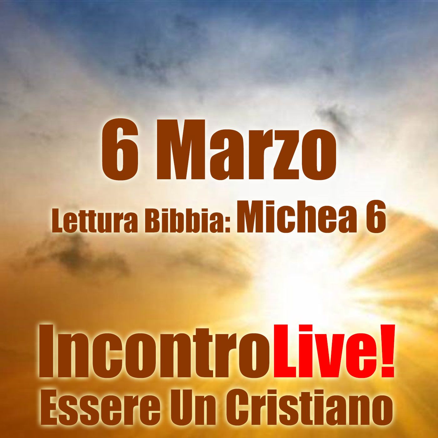Incontro Live! Essere Un Cristiano