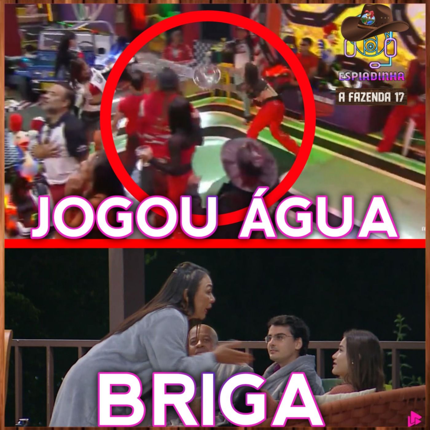 MARTINA JOGOU BALDE DE ÁGUA NA TÁMIRES! + Yoná e Dudu TRETARAM | A Fazenda 17