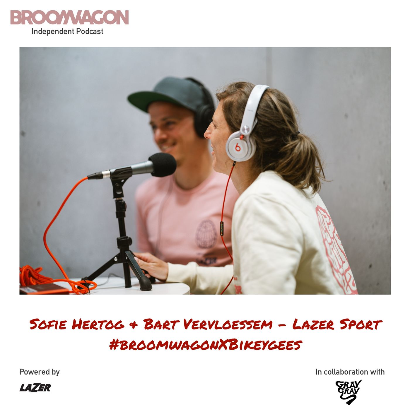 Sofie Hertog and Bart Vervloessem - Lazer Sport #broomwagonXBikeygees