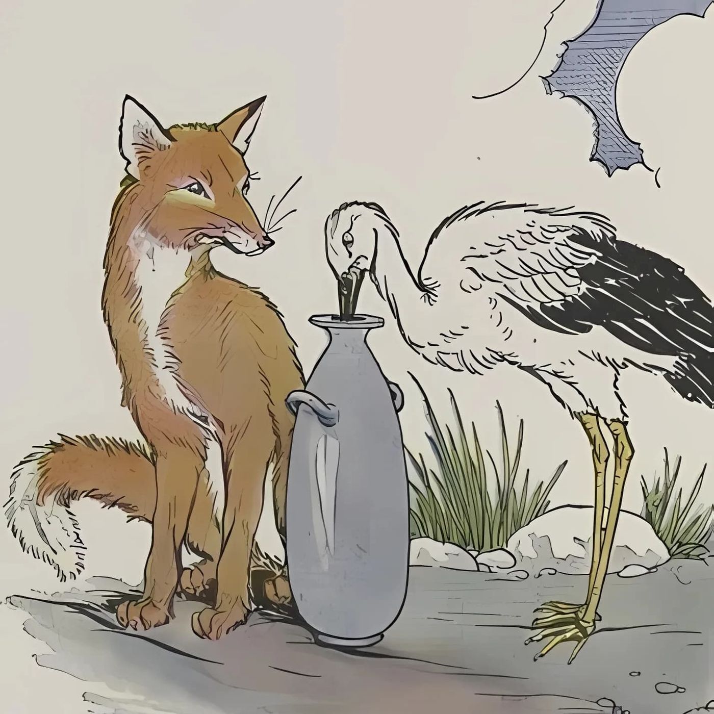 The Fox And The Stork | Aesop Fables episode artwork