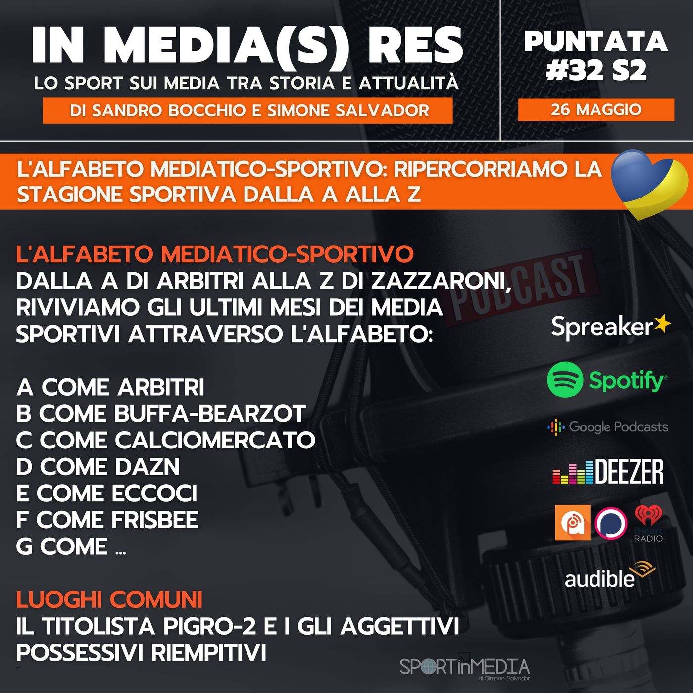 #32 S2 | L'alfabeto mediatico-sportivo:  dalla A di arbitri alla Z di Zazzaroni, ripercorriamo gli ultimi mesi dei media sportivi episode artwork