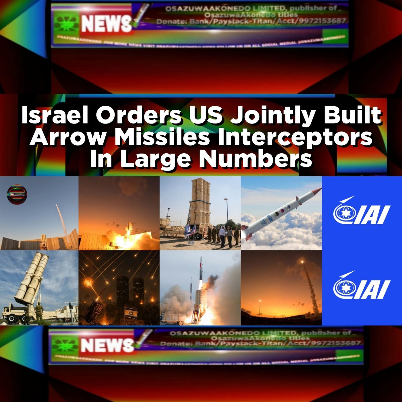 Israel Orders US Jointly Built Arrow Missiles Interceptors In Large Numbers episode artwork