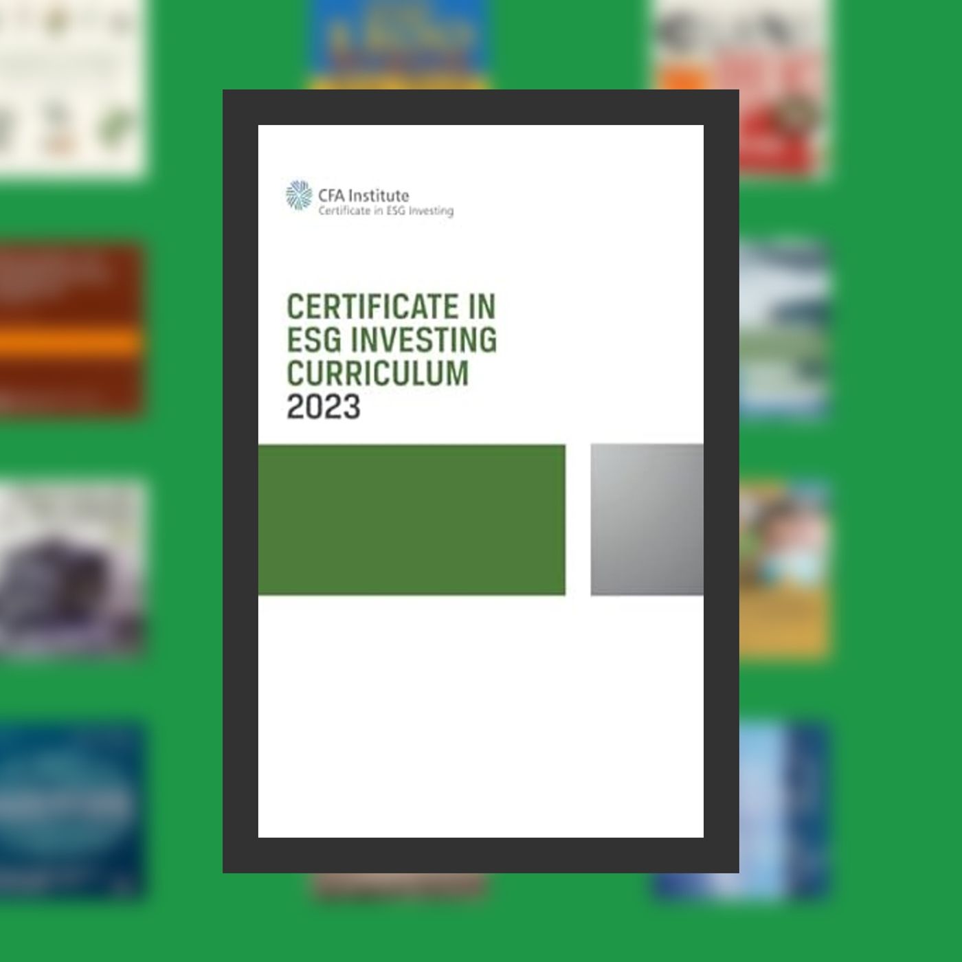Read [Pdf]> Certificate in ESG Investing Curriculum: ESG Investing Official Training Manual By  CFA Institute (Author)  Full Episo episode artwork