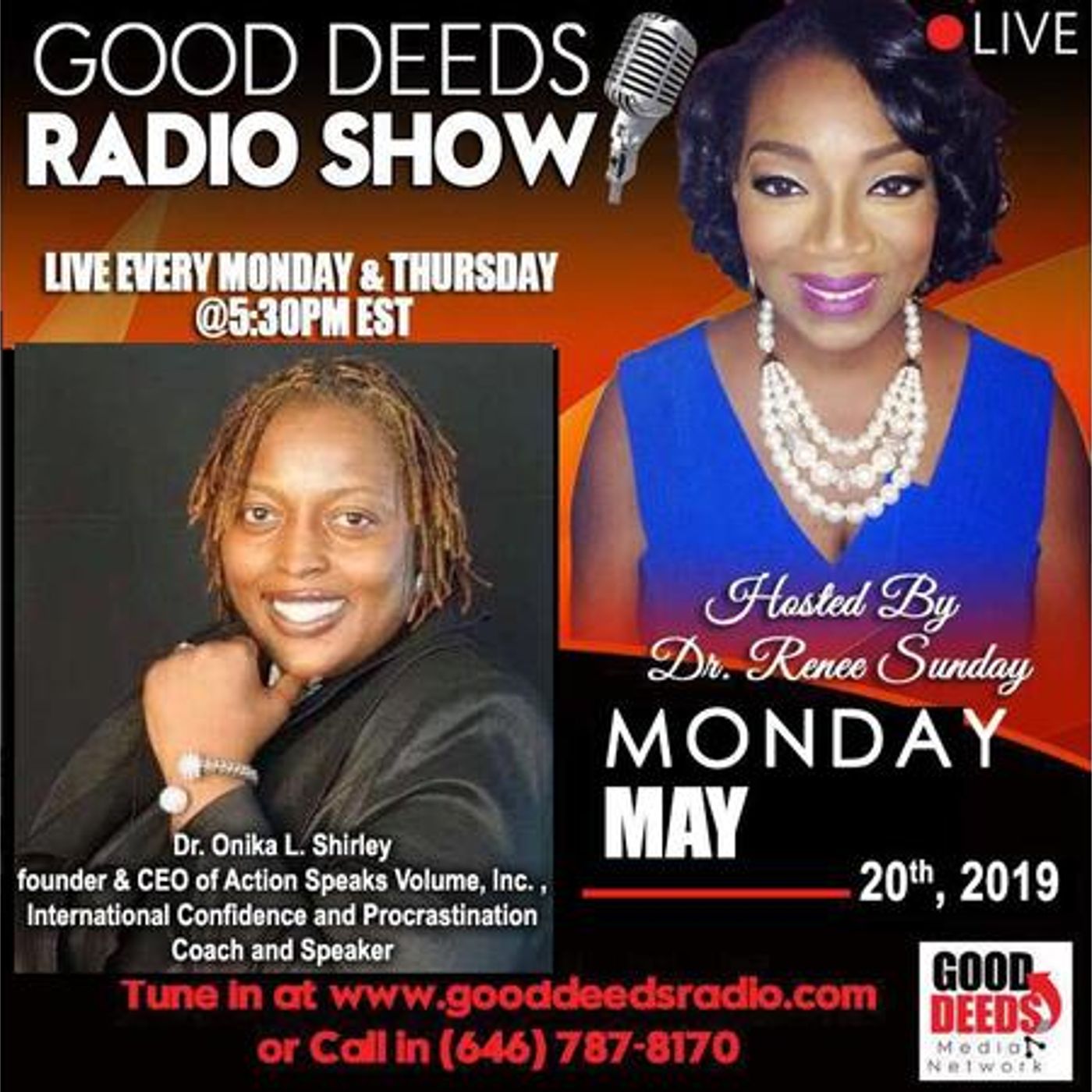 Steps to obtaining your Purpose-Dr. Onika Shirley- CEO of Action Speaks Volume episode artwork
