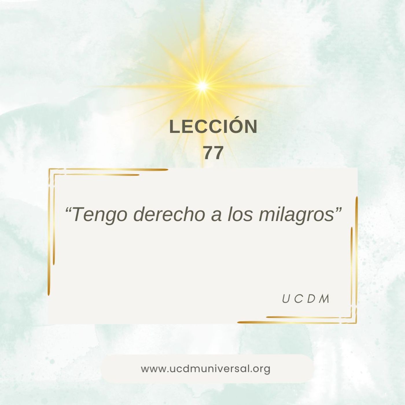 UCDM Universal LECCIÓN DEL DÍA