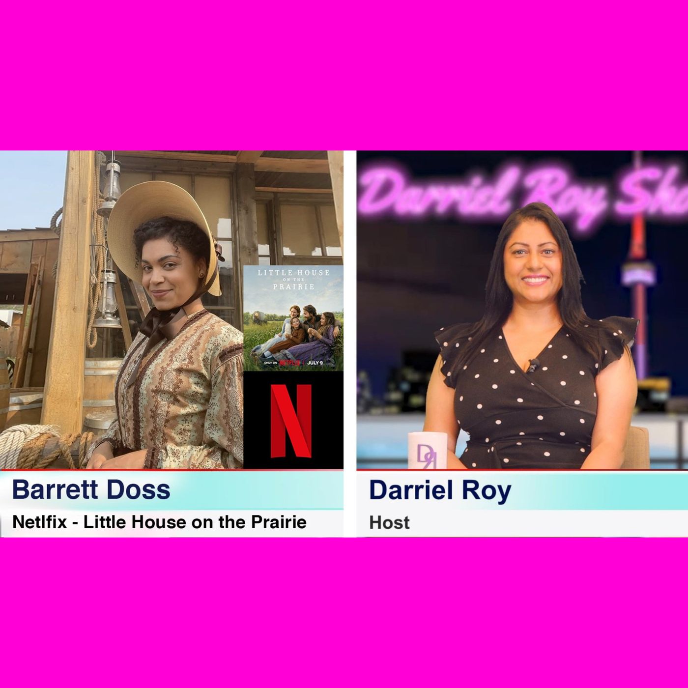 The Darriel Roy Show - Netflix, Little House on the Prairie actress, Barrett Doss episode artwork