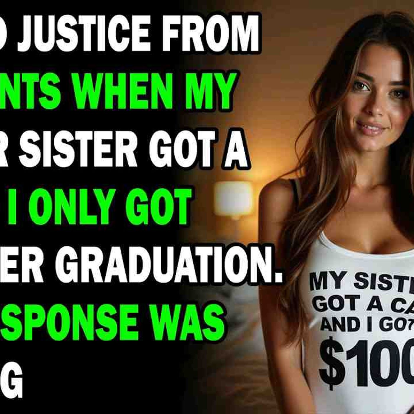 AITA I Wanted Justice From My Parents When My Younger Sister Got A Car And I Only Got _100 After