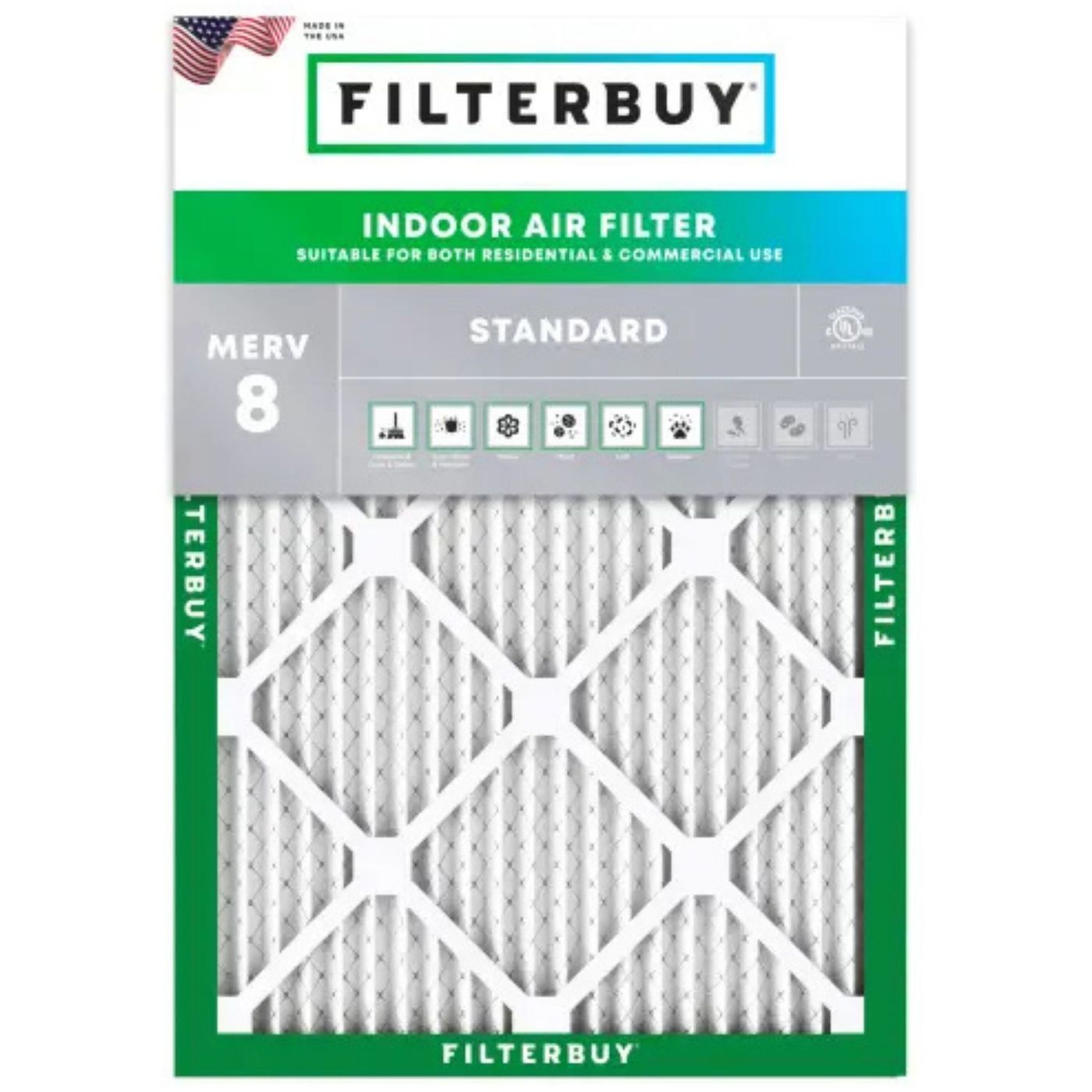 Best MERV 8 15.25x15.25x1 Furnace & HVAC Air Conditioner Filters