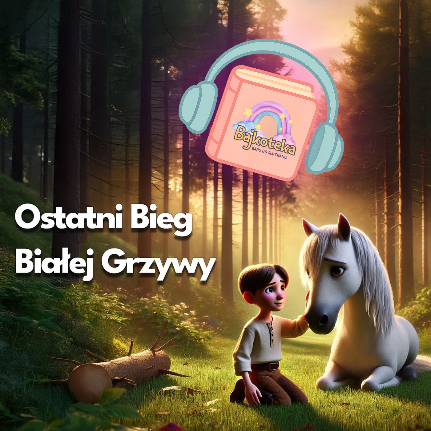 🐎Ostatni Bieg Białej Grzywy  Bajka opowiadanie do słuchania dla dzieci o przyjaźnie🌲#bajkanadobronac