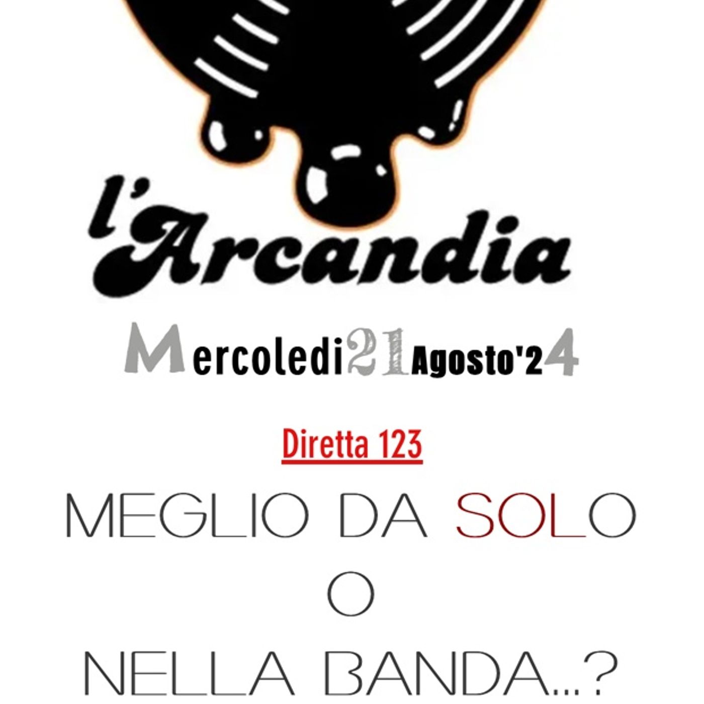 DIRETTA 123 MEGLIO DA SOLO O NELLA BANDA ? episode artwork