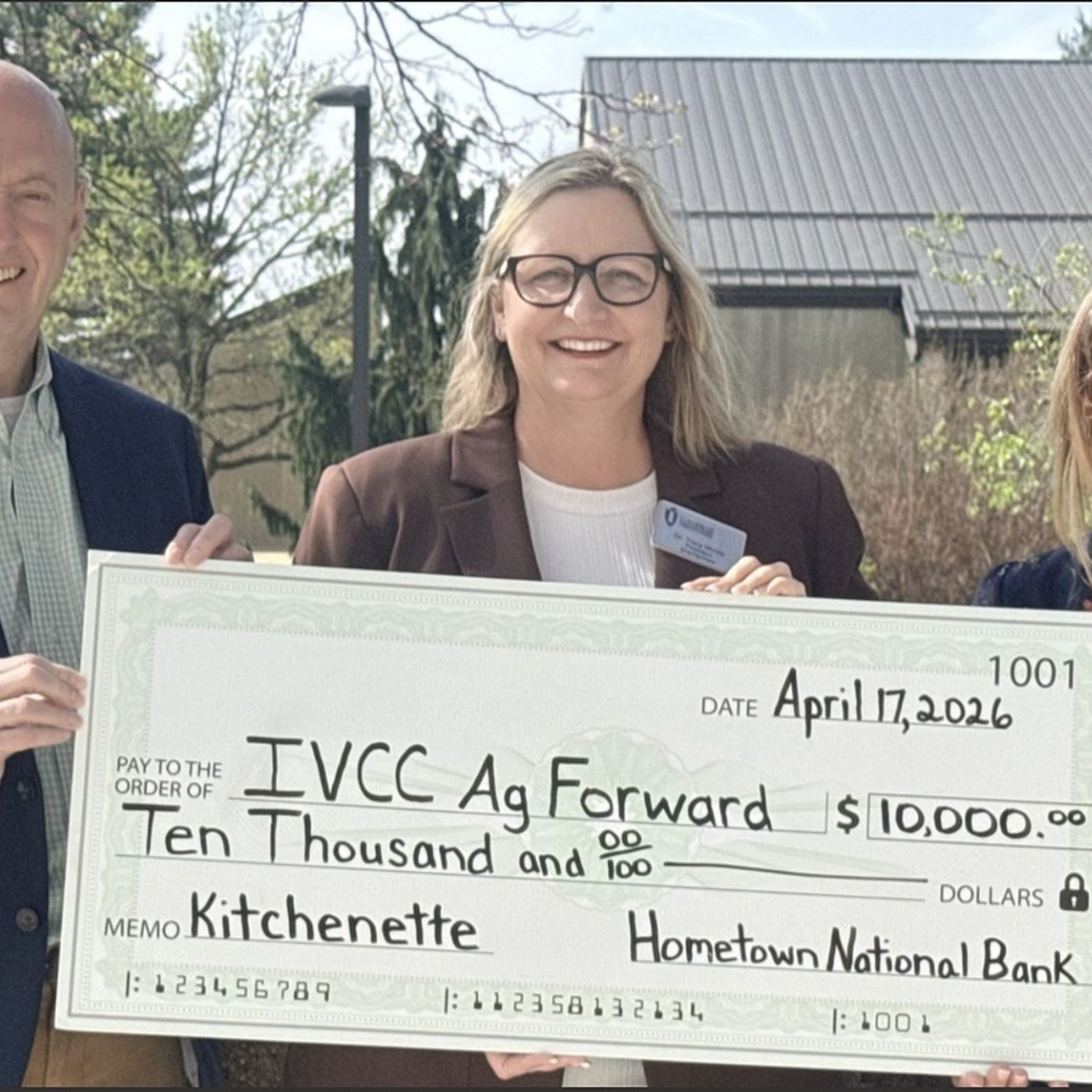 Hometown National Bank adds $10,000 to IVCC’s Ag Forward campaign episode artwork
