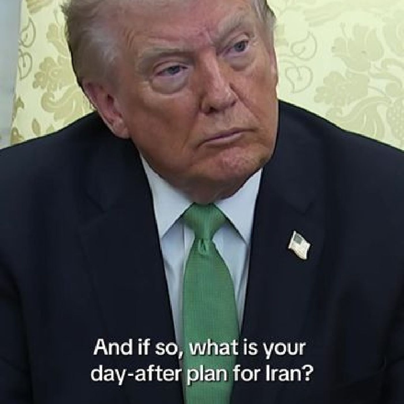 When asked if the Trump administration has a plan for Iran after the U.S. military campaign is finished, President Trump told reporters on T episode artwork