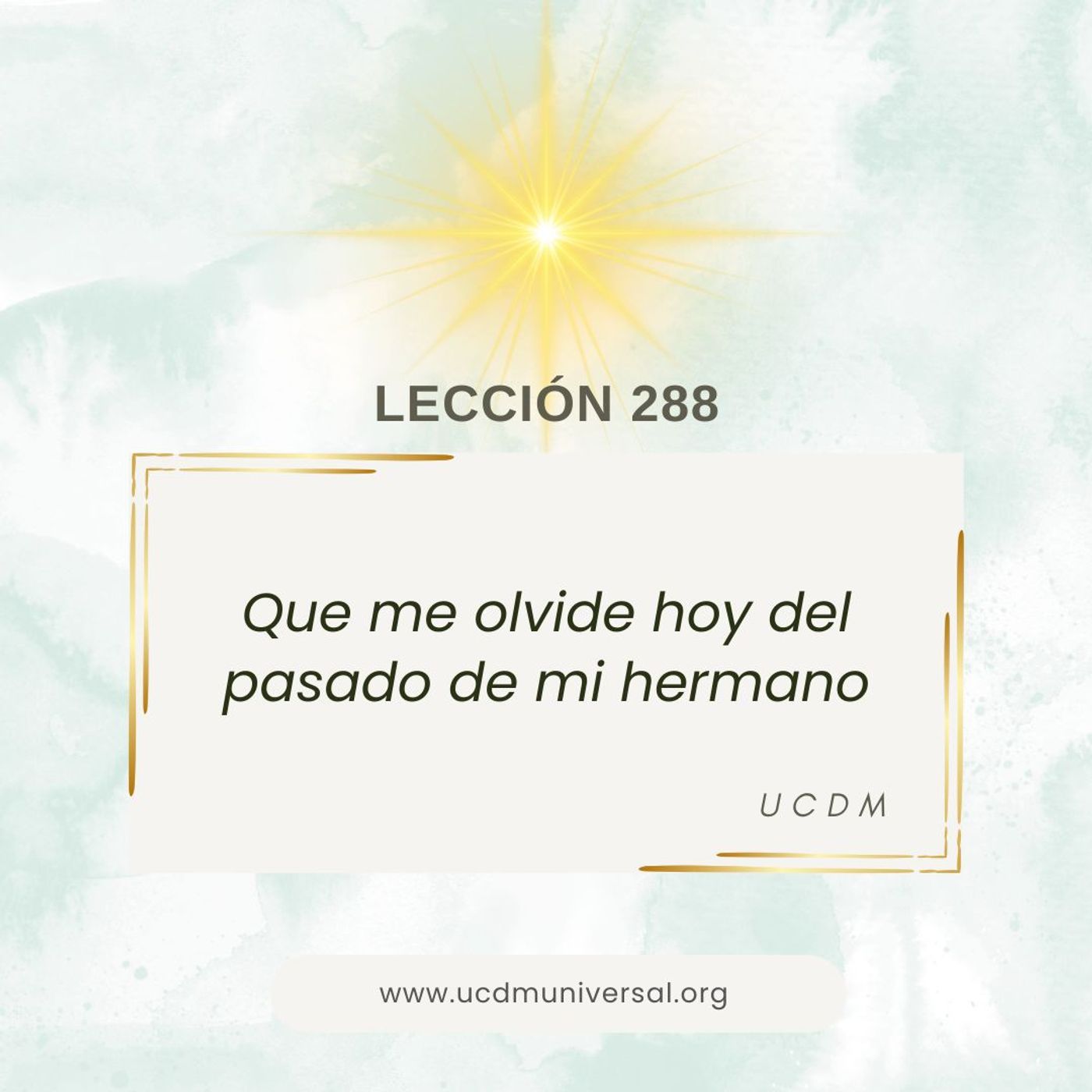 UCDM Universal LECCIÓN DEL DÍA