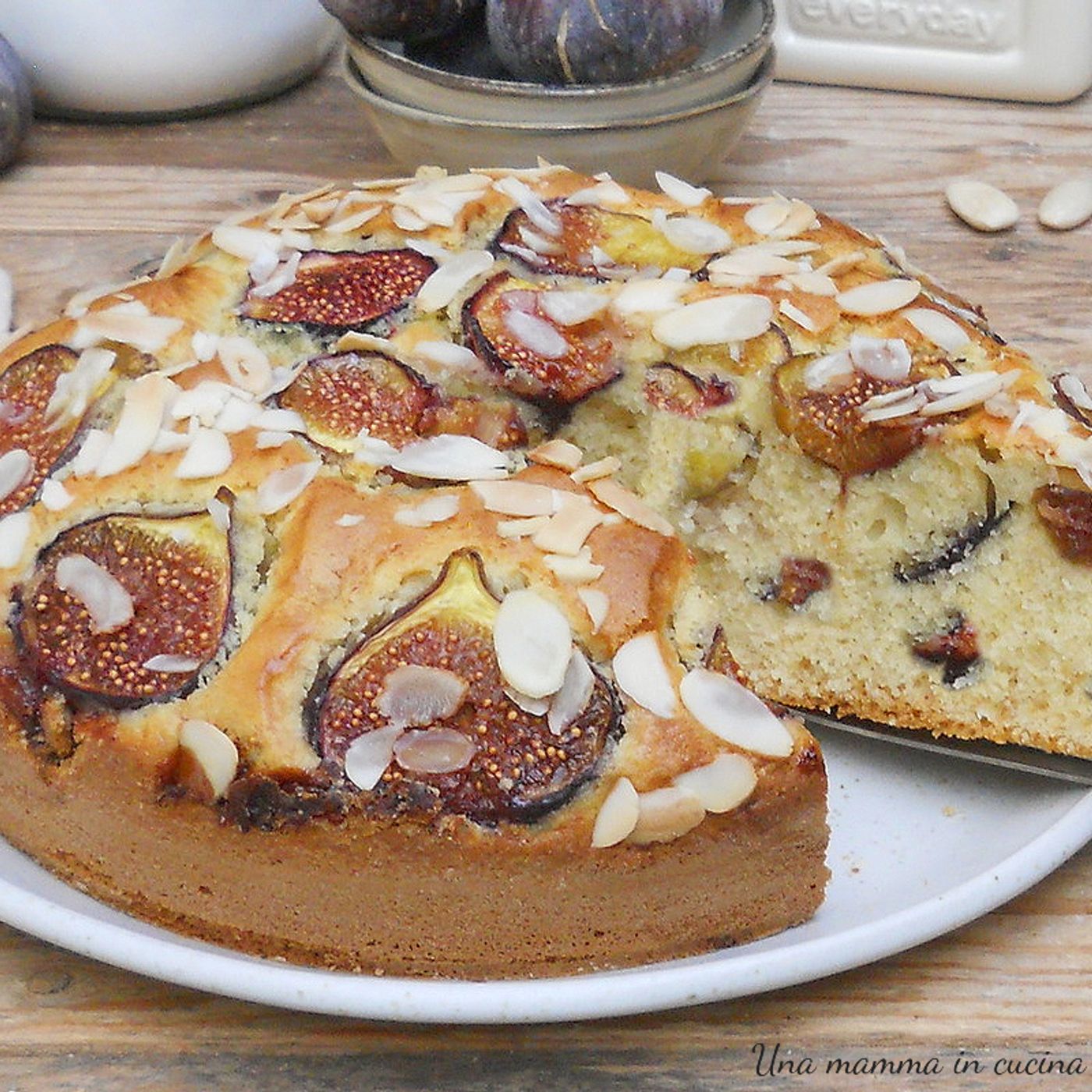 Torta di fichi e mandorle