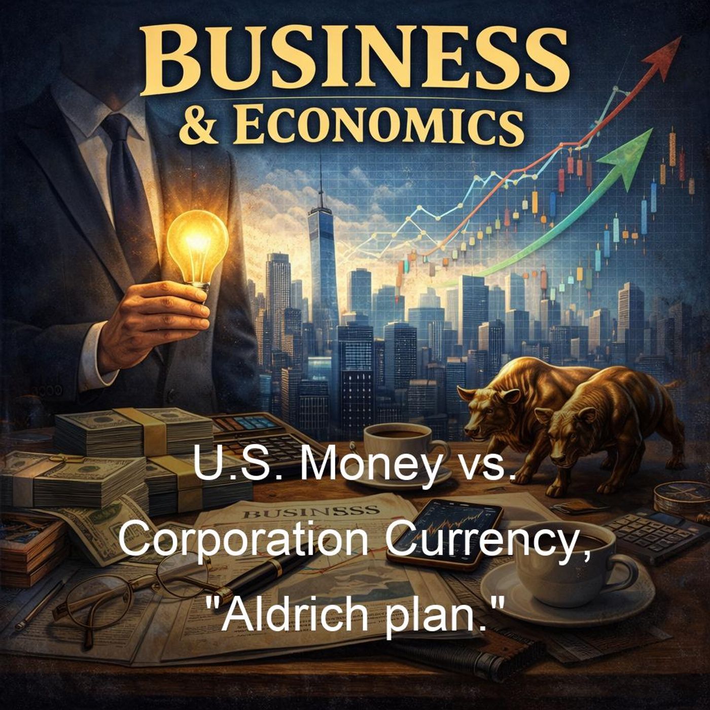 U.S. Money vs. Corporation Currency, "Aldrich plan."