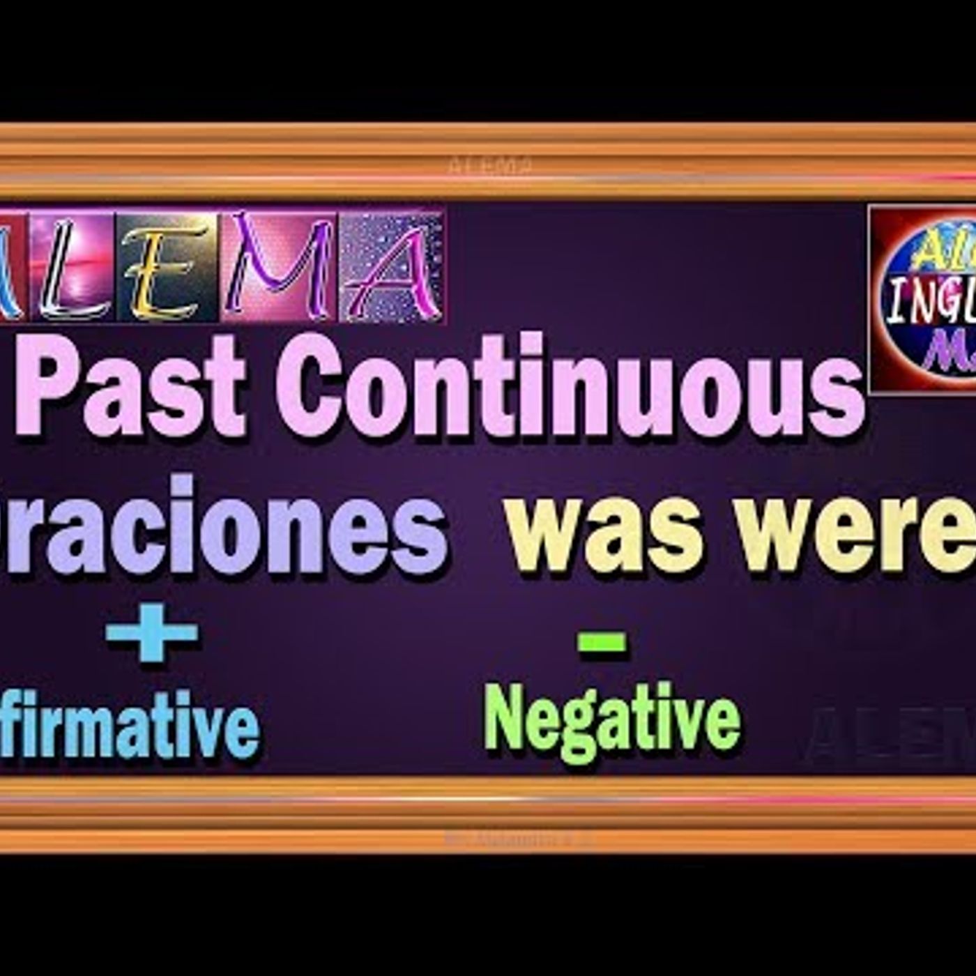 43. Pasado Continuo o Progresivo En Ingles - Oraciones afirmativas y negativas - Was Were Lección