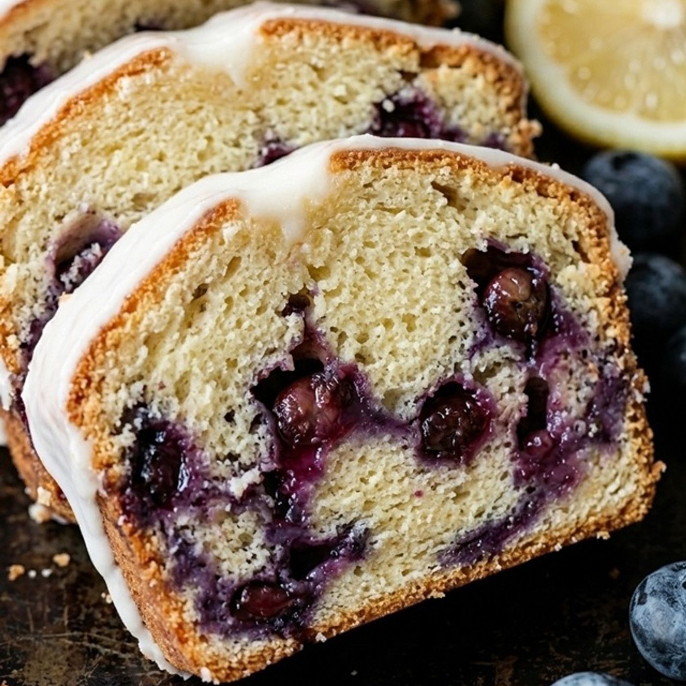 Plumcake ai Mirtilli e Limone