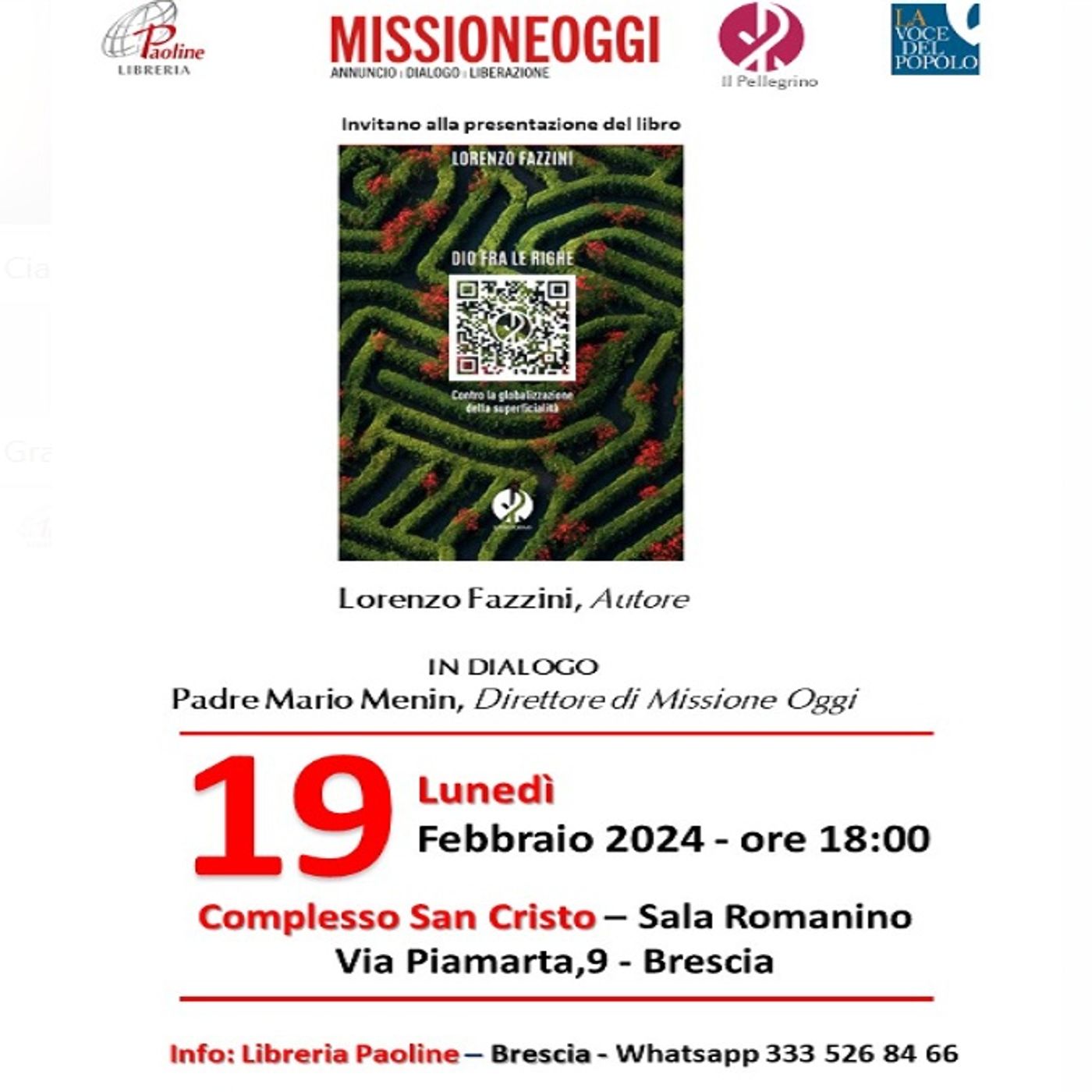 "Dio fra le righe", un'inaspettata ricerca di senso: intervista a Lorenzo Fazzini  -  9 febbraio 2024 episode artwork