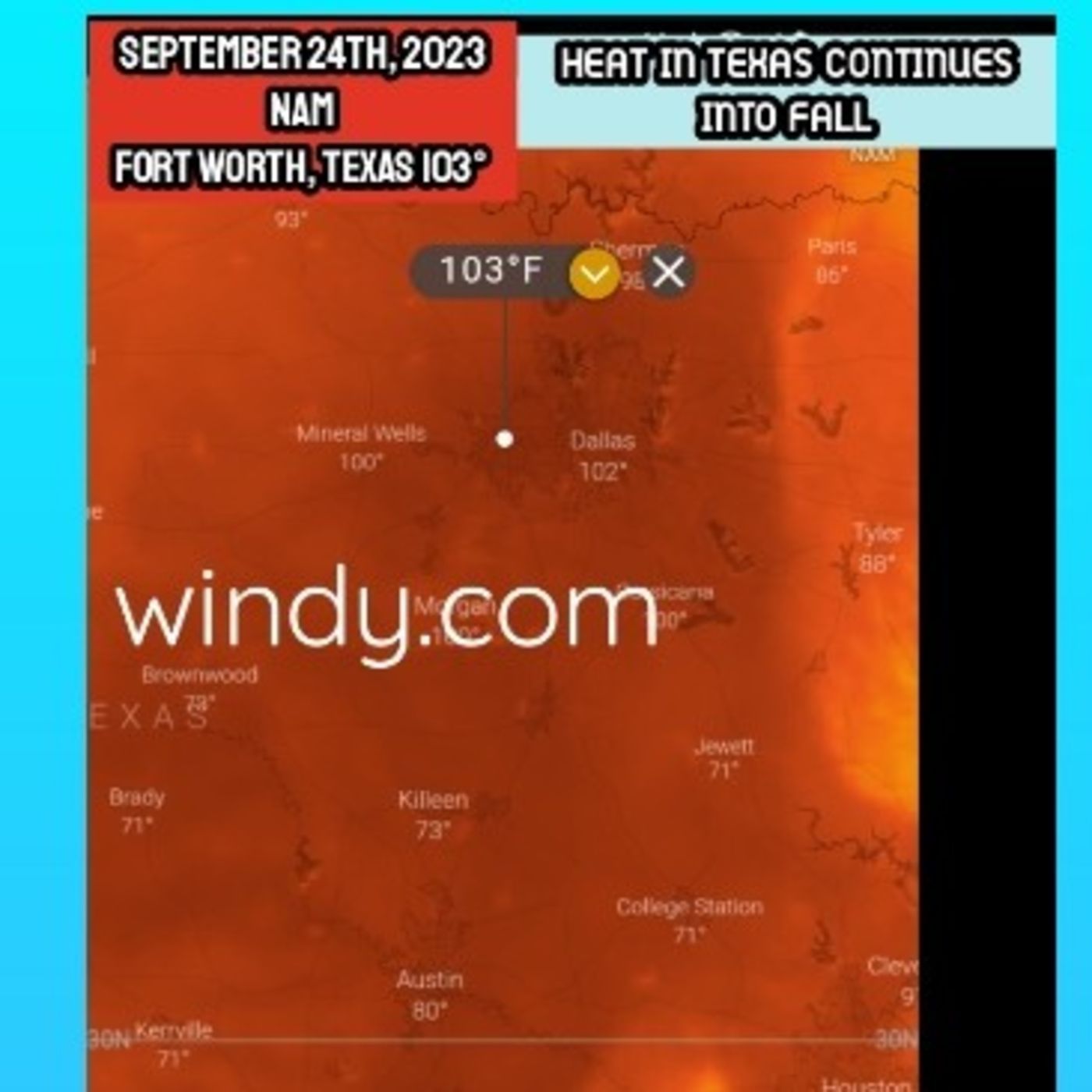 9/24/23: Extreme Texas Heat Continues Into Fall