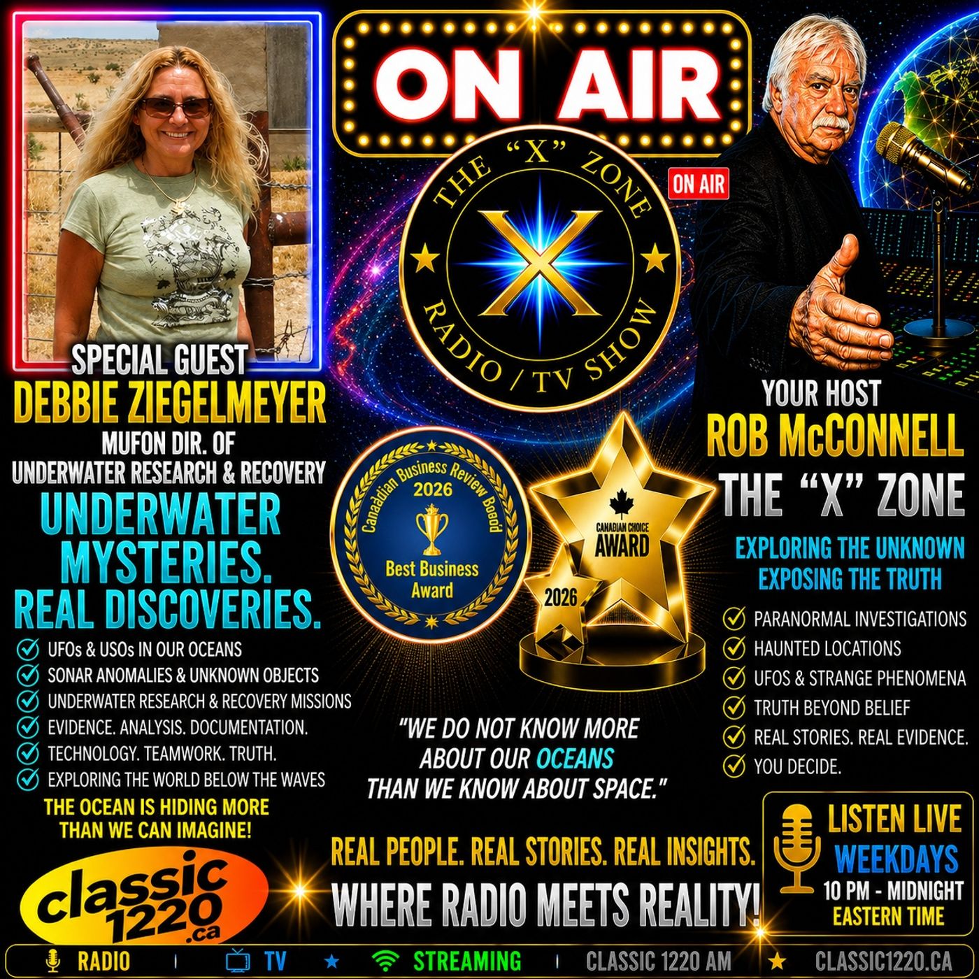 Rob McConnell Interviews - DEBBIE ZIEGELMEYER - MUFON Dir. of Underwater Research and Recovery episode artwork