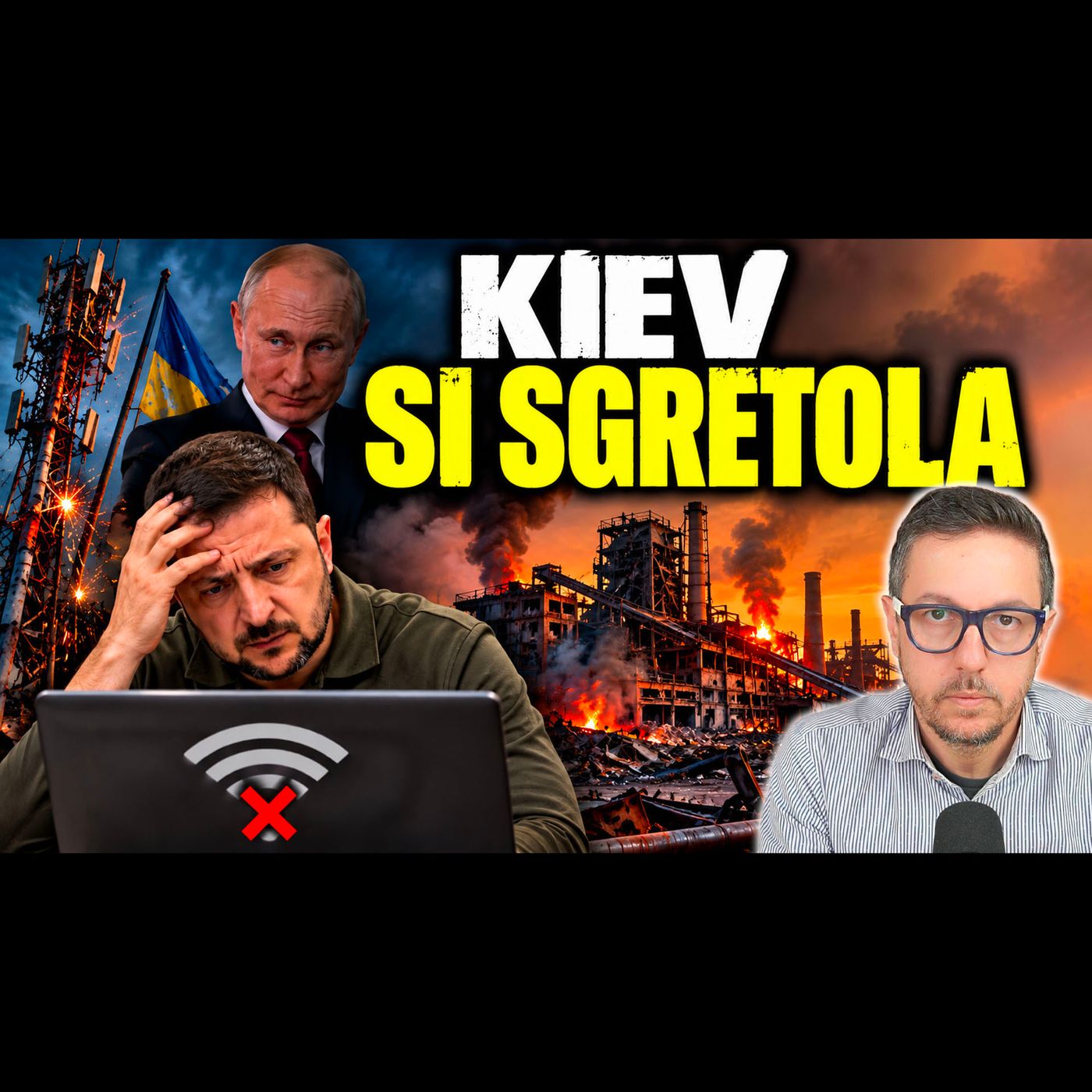 MOSCA ATTACCA INTERNET E INDUSTRIA IN UCRAINA | KIEV SEMPRE PIÙ IN DIFFICOLTÀ episode artwork