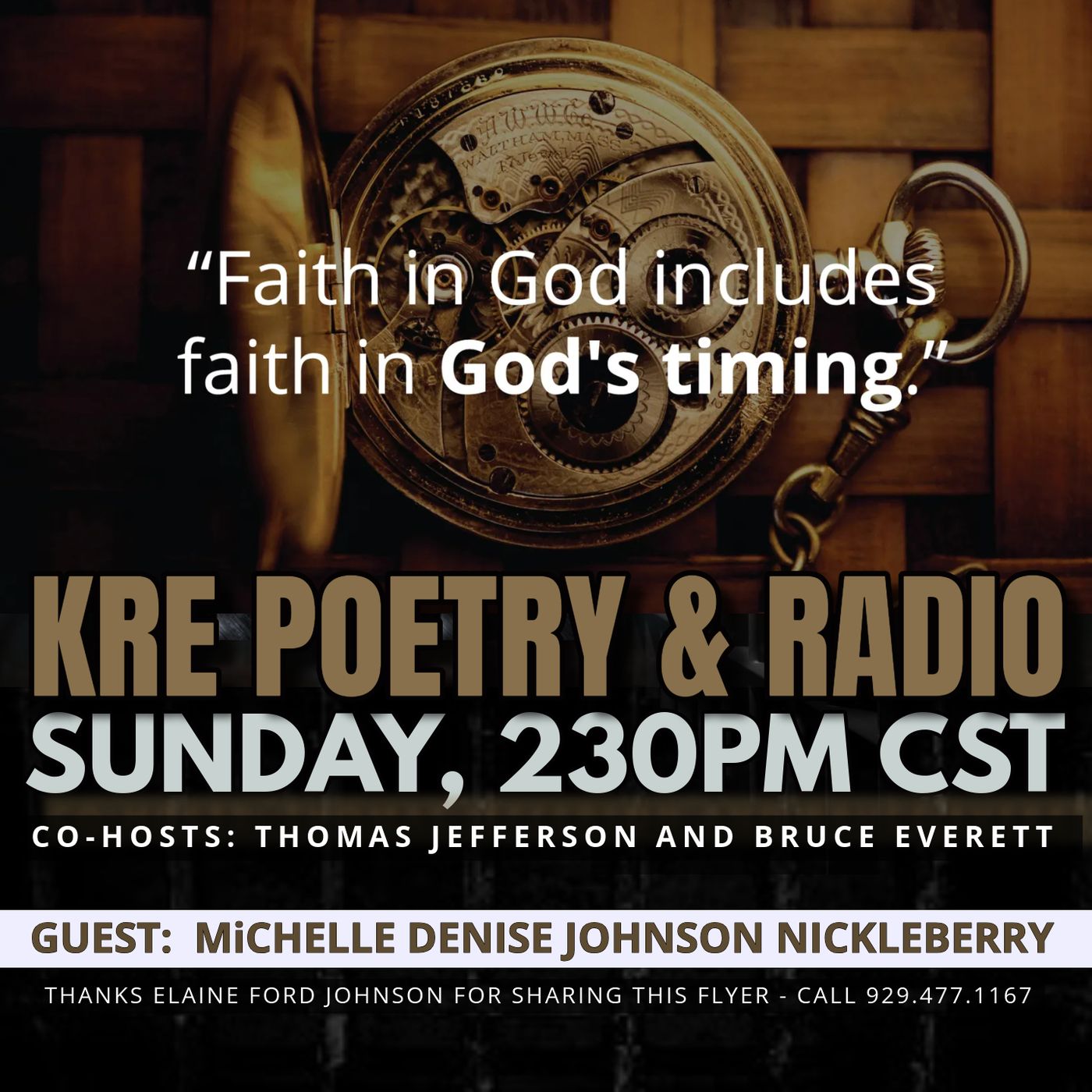 KRE POETRY AND RADIO - EP 86 (GUEST:  MICHELLE DENISE JOHNSON NICKLEBERRY) episode artwork