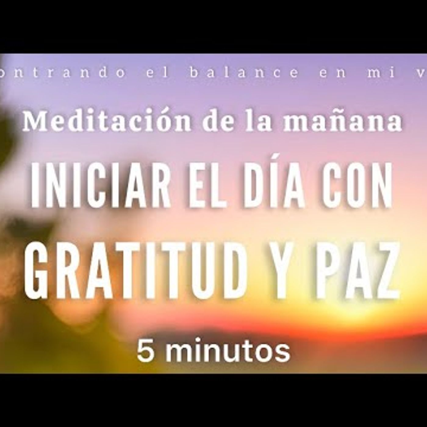 32. Meditación de la mañana GRATITUD y PAZ ☀️🙏🏼 - 5 minutos MINDFULNESS