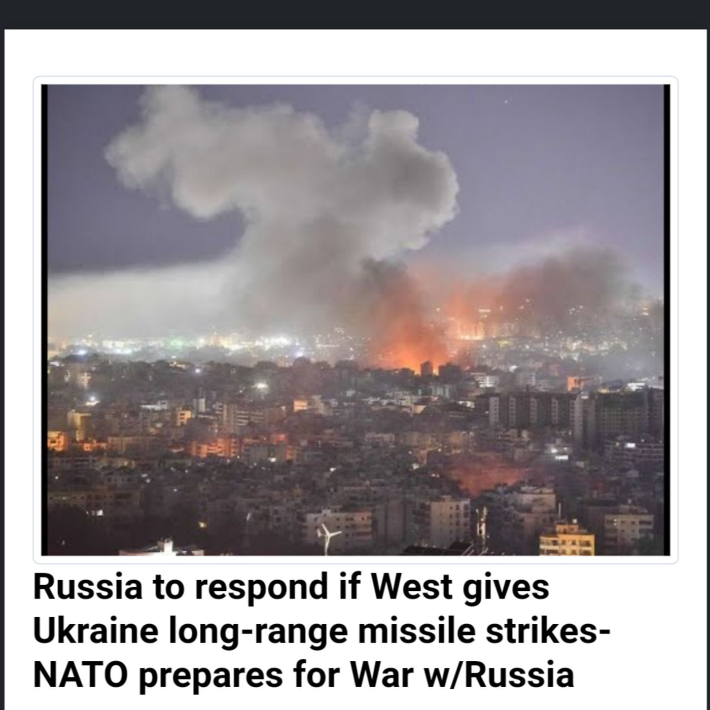 Russia to respond if West gives Ukraine long-range missile strikes-NATO prepares for War w/Russia episode artwork