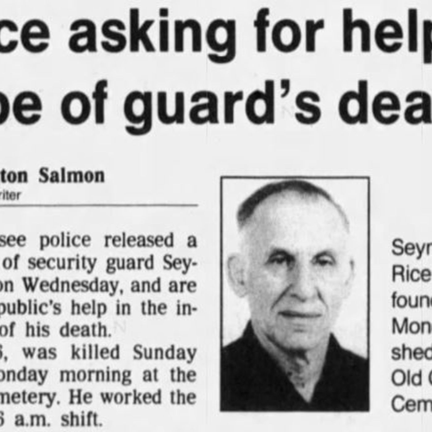Case Overview: Seymour Rice (1991)