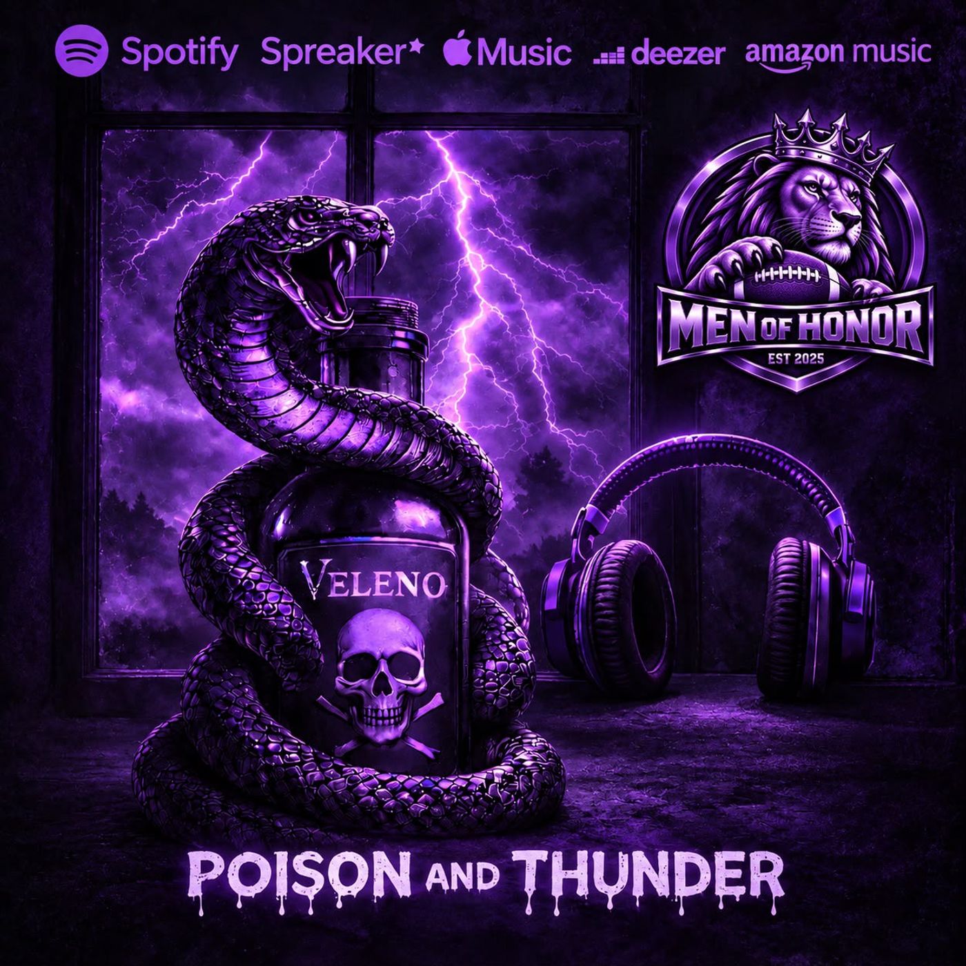 Copertina di Poison & Thunder