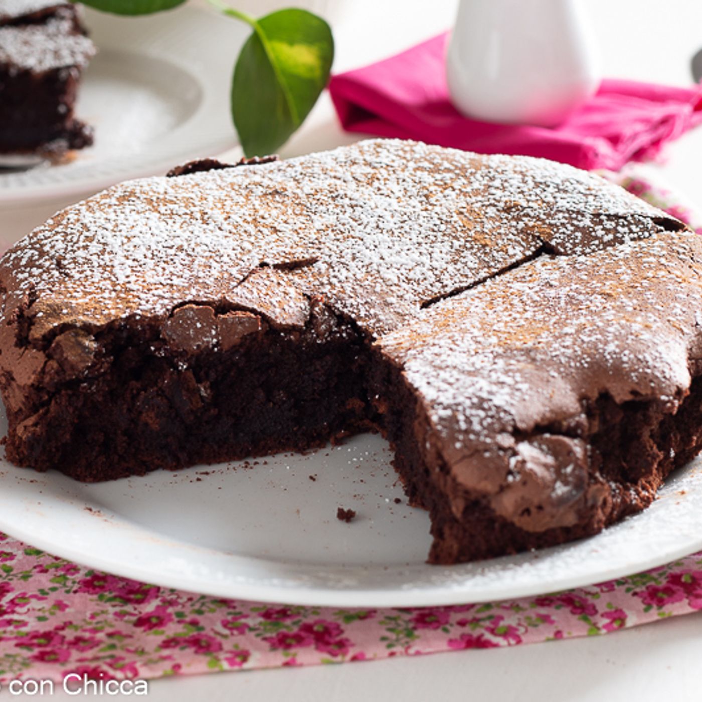 Torta al cioccolato fondente