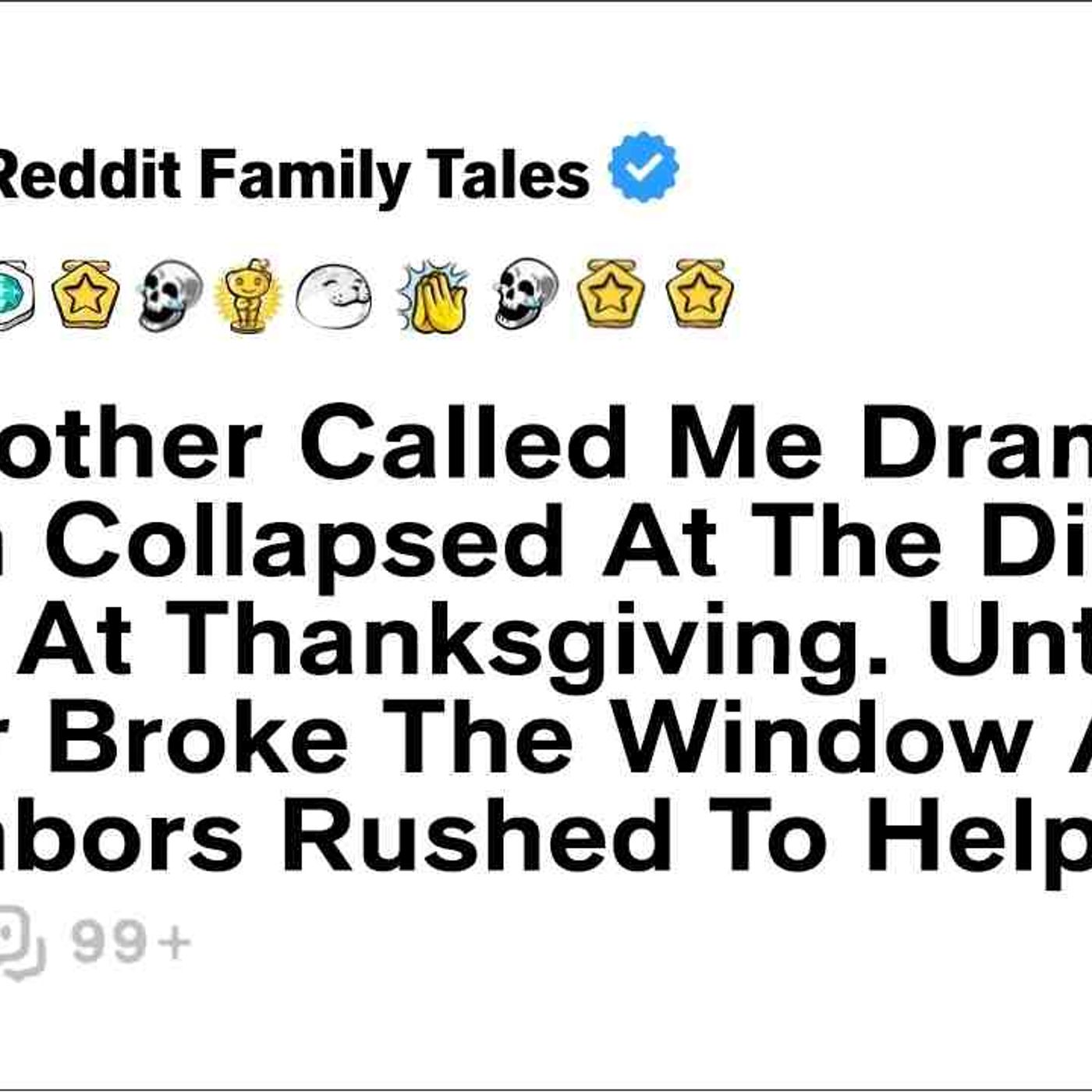 My Mother Called Me Dramatic When Collapsed At The Dinner Table... - Reddit Family Tales episode artwork