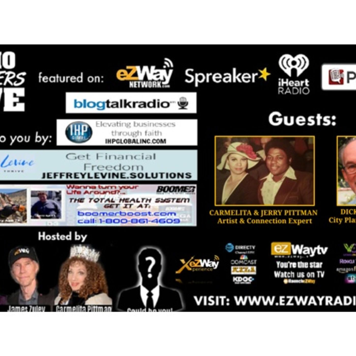 RBL 08/09/21 S:9; EP:55; FEAT: CARMELITA & JERRY PITTMAN - GUEST: DICK PLATKIN episode artwork