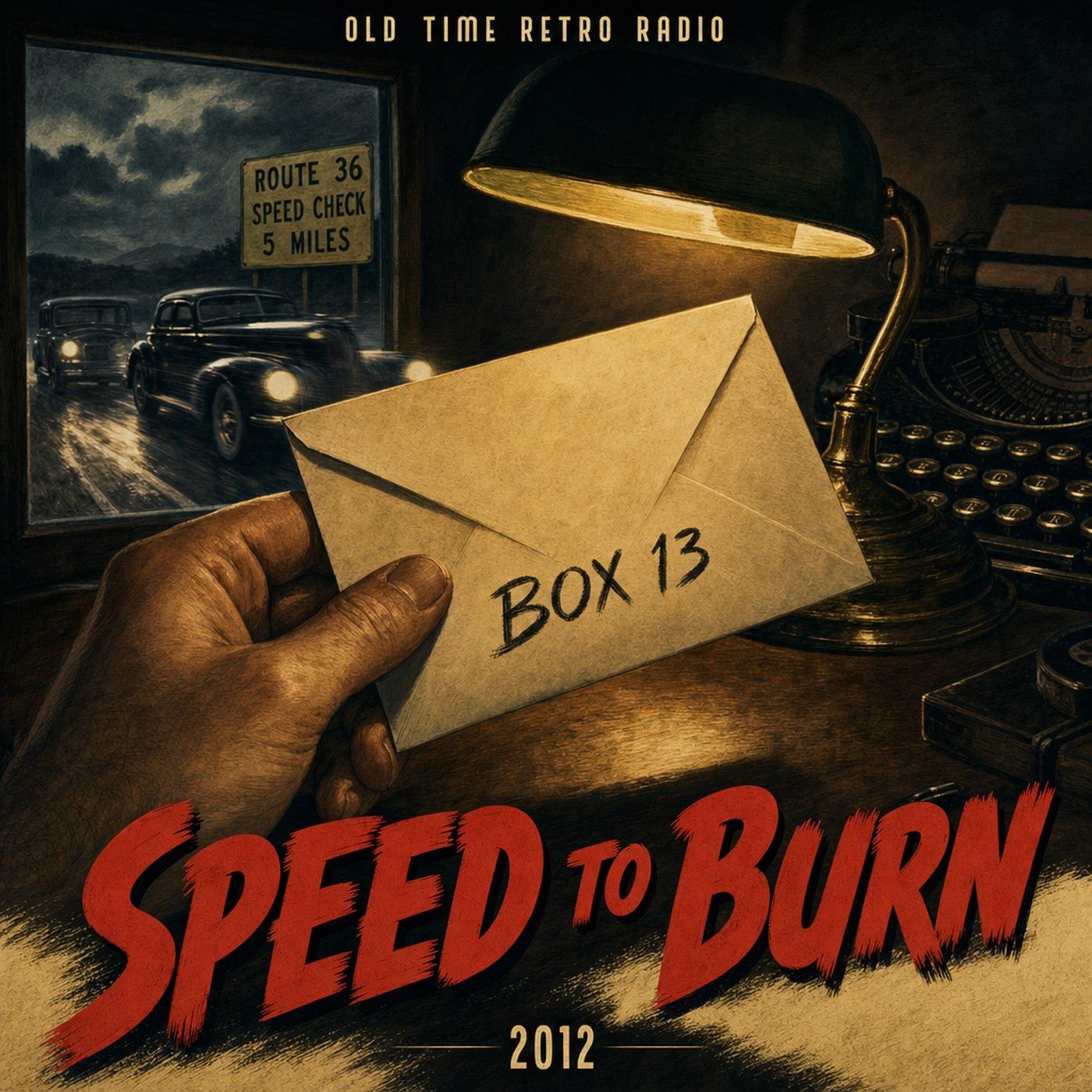 Box 13 - "Speed to Burn" (Old Time Radio, 2012) episode artwork