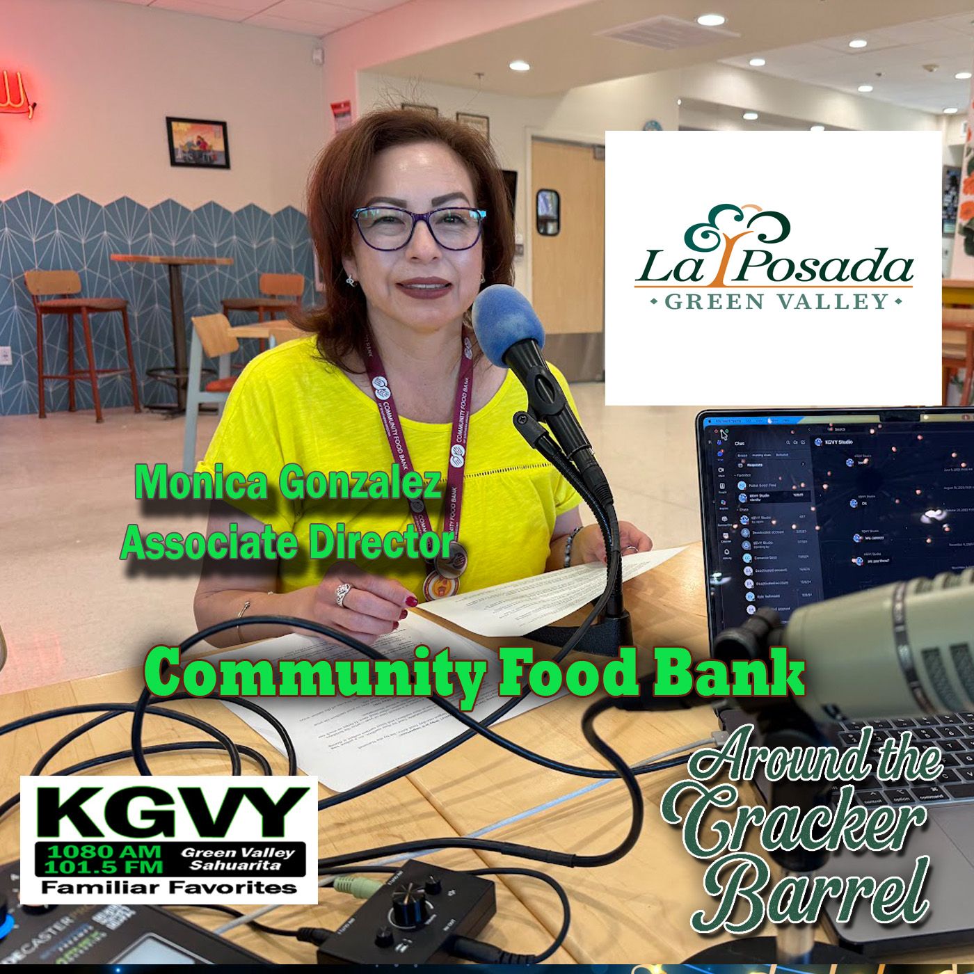 Around The Cracker Barrel - Neighbors Helping Neighbors: The Stamp Out Hunger Food Drive with Monica Gonzalez (Aired 05/08/2026) episode artwork