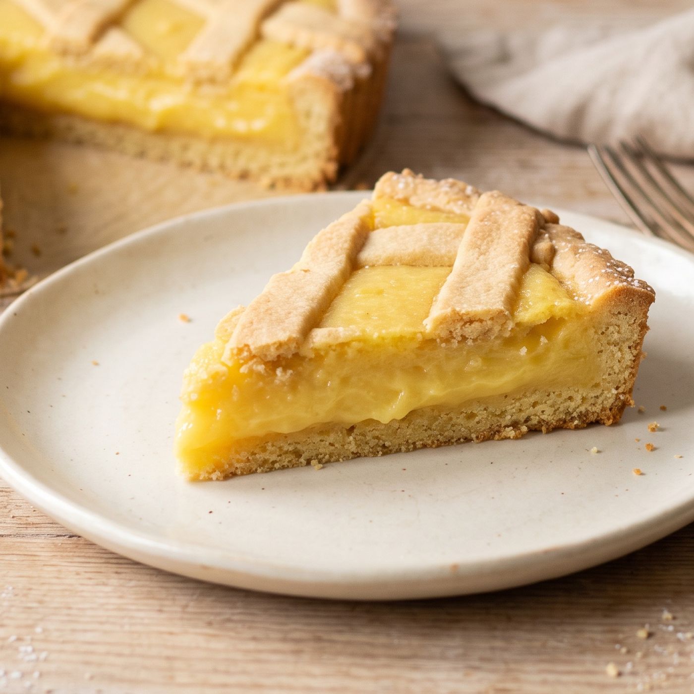 Crostata di frolla morbida con crema al limone: il trucco per un guscio che non si rompe e senza riposo in frigo! episode artwork