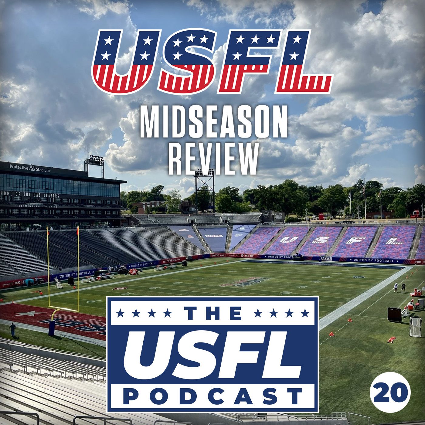 USFL Midseason Review, Championship Details, Roster Expansion & more | USFL Podcast #20 episode artwork