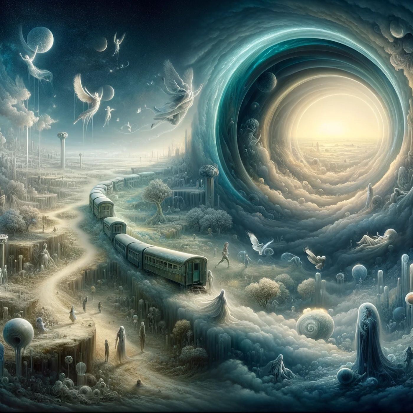 "Life is a dream, and death is waking up from it." episode artwork