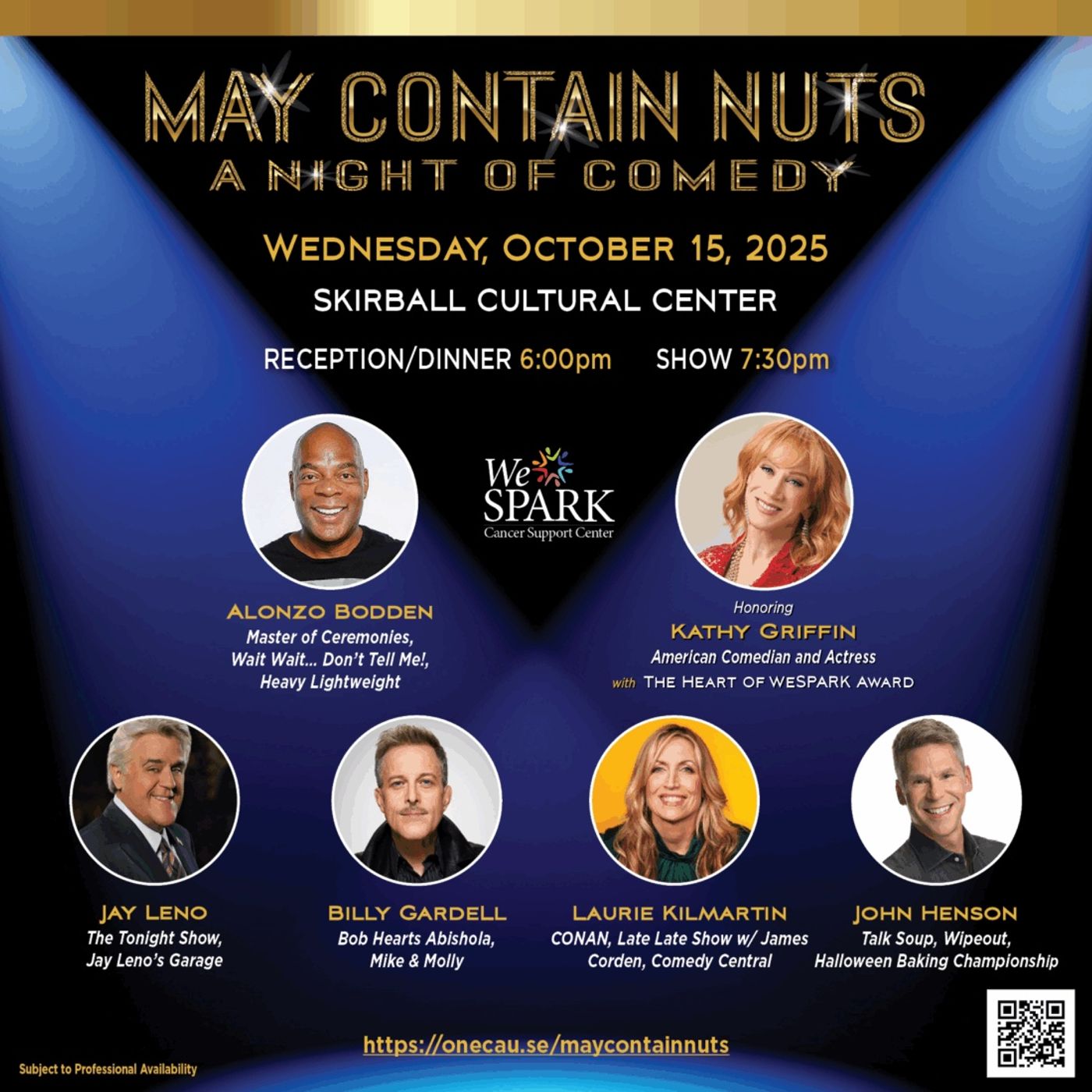 Nancy Allen We Spark Charity Event "May Contain Nuts" Oct 15 Skirball Center