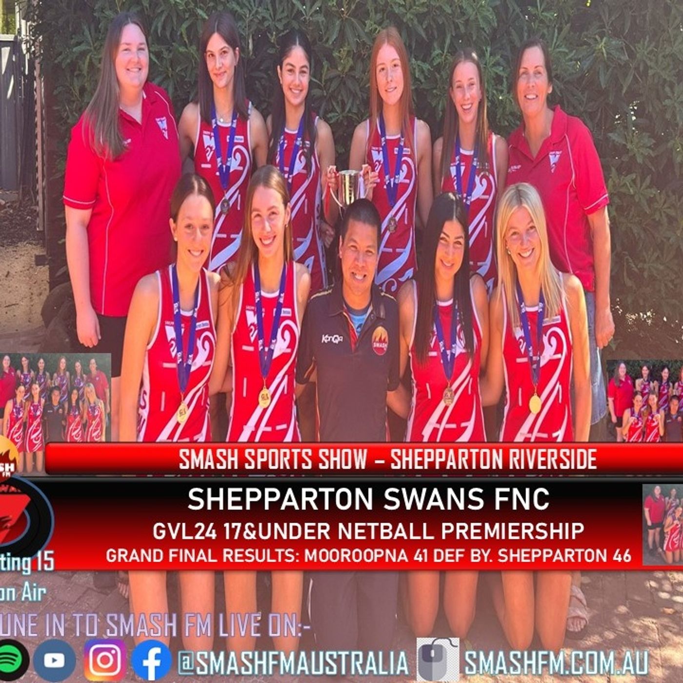 SSS15THYR: Shepparton Swans 17&U GVL24 Netball Premiership Interviews 010325