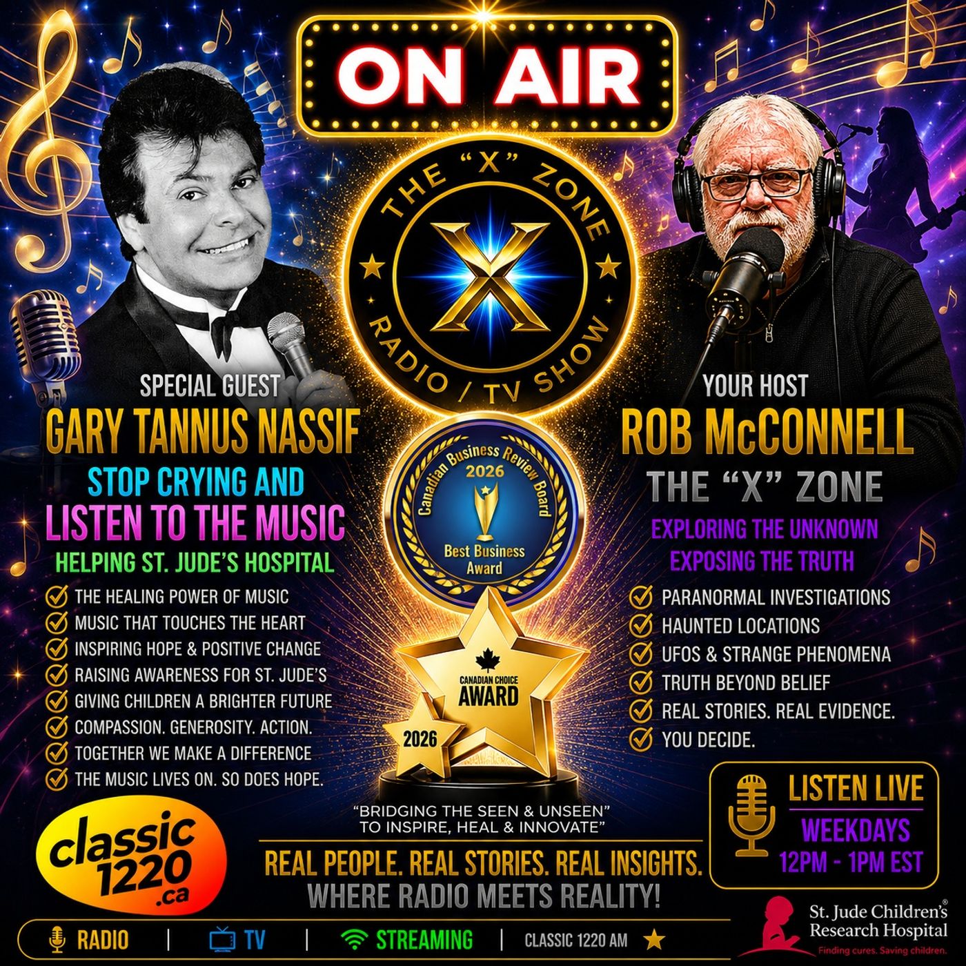 Rob McConnell Interviews - GARY TANNUS NASSIF - Stop Crying and Listen to the Music and Help-ing St. Jude's Hospital episode artwork