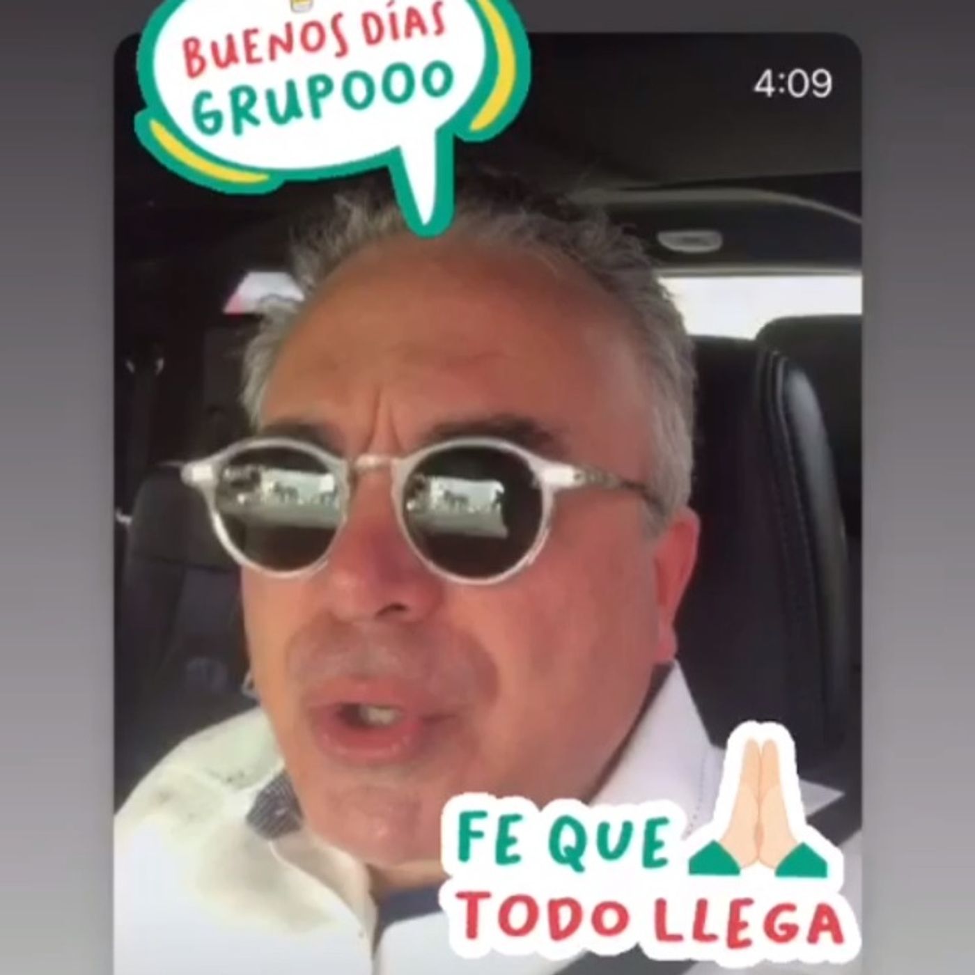 Lavándose... las noticias.