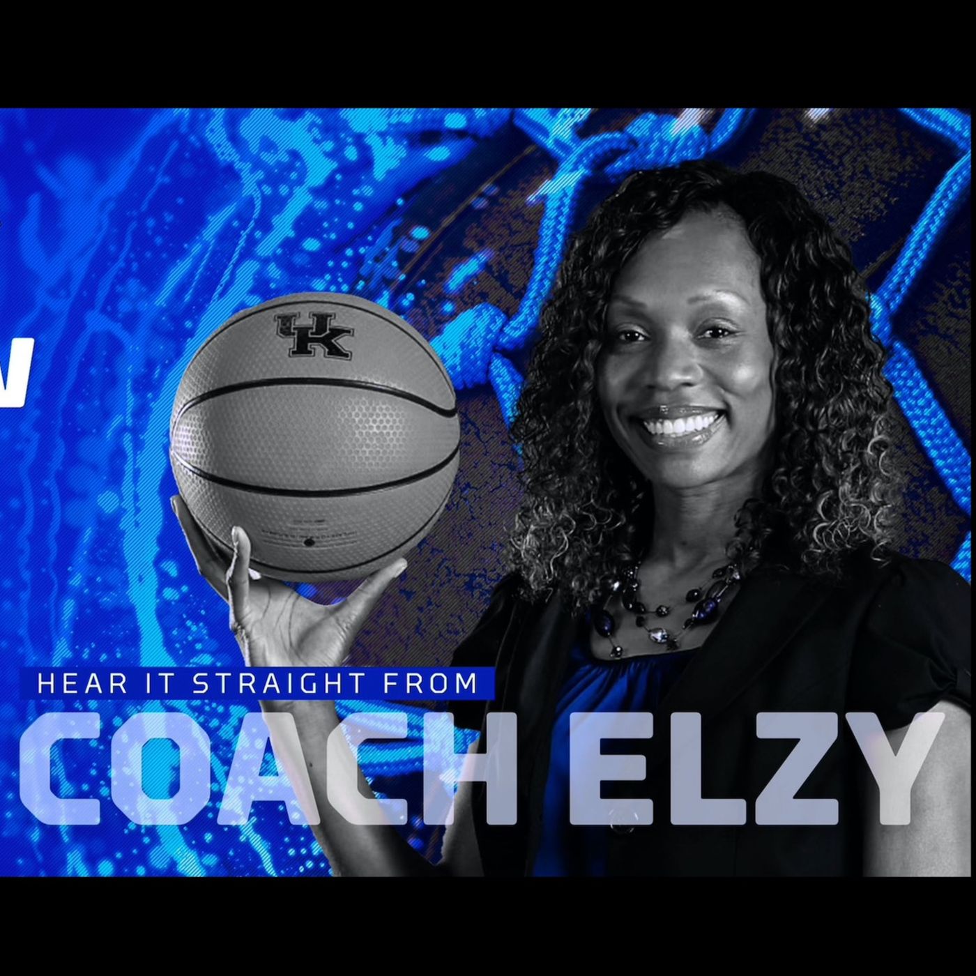 Coach Kyra Elzy and Rhyne Howard after their win at Florida