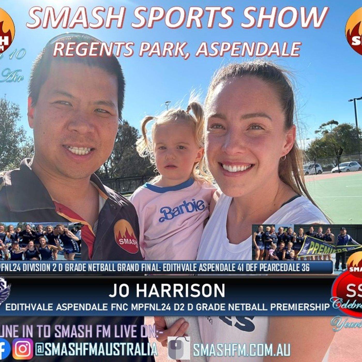 SSS10THYR: Edithvale Aspendale FNC MPFNL24 Division 2 D Grade Netball Premiership Interviews 121224