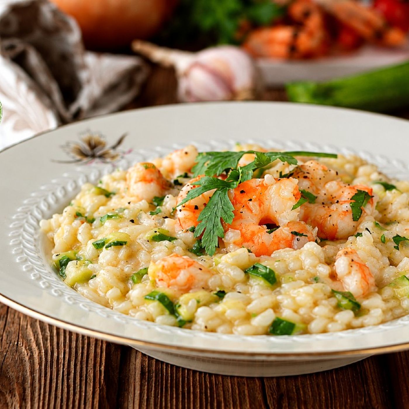 RISOTTO ALLE ZUCCHINE E GAMBERETTI BIMBY