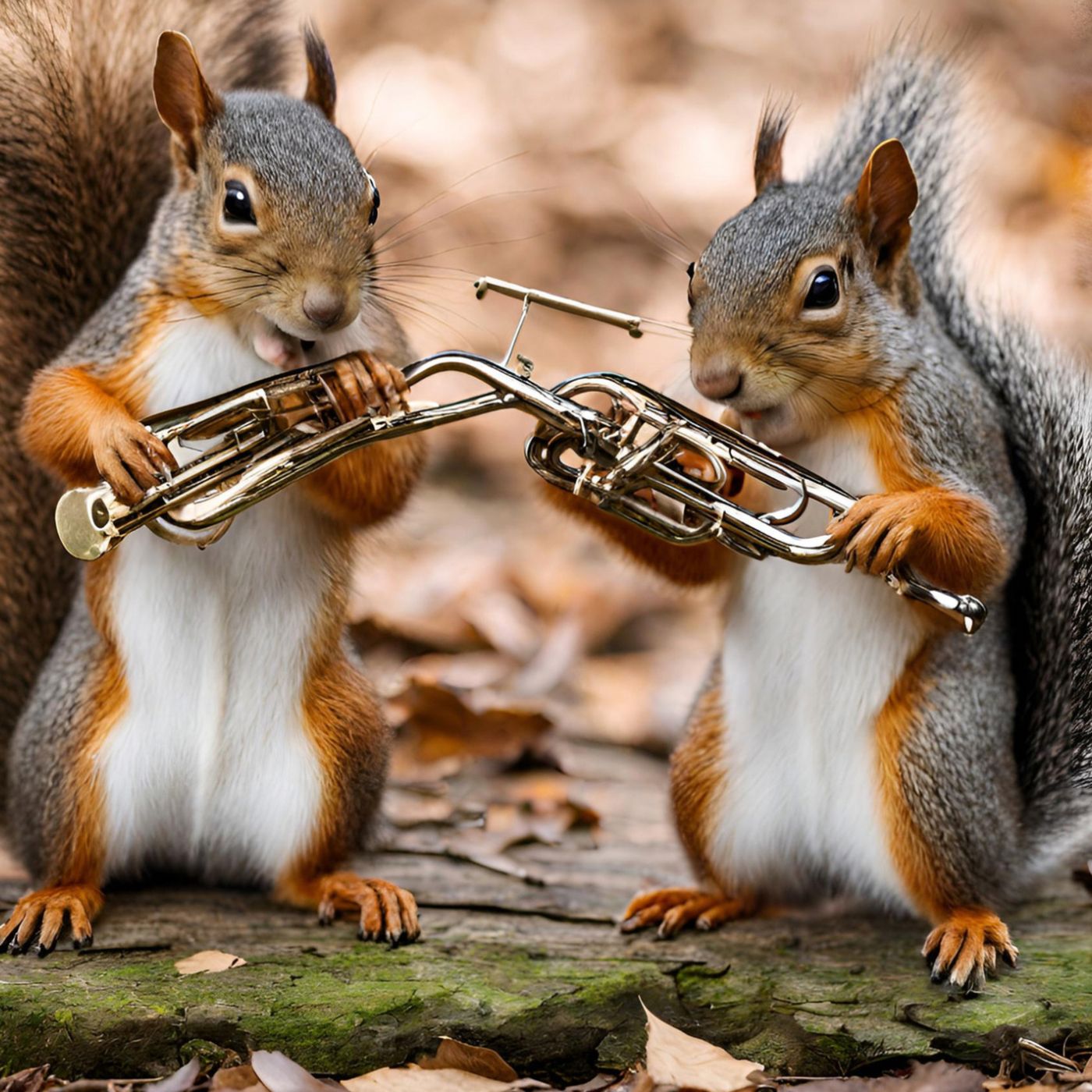 Las ardillas en la banda real