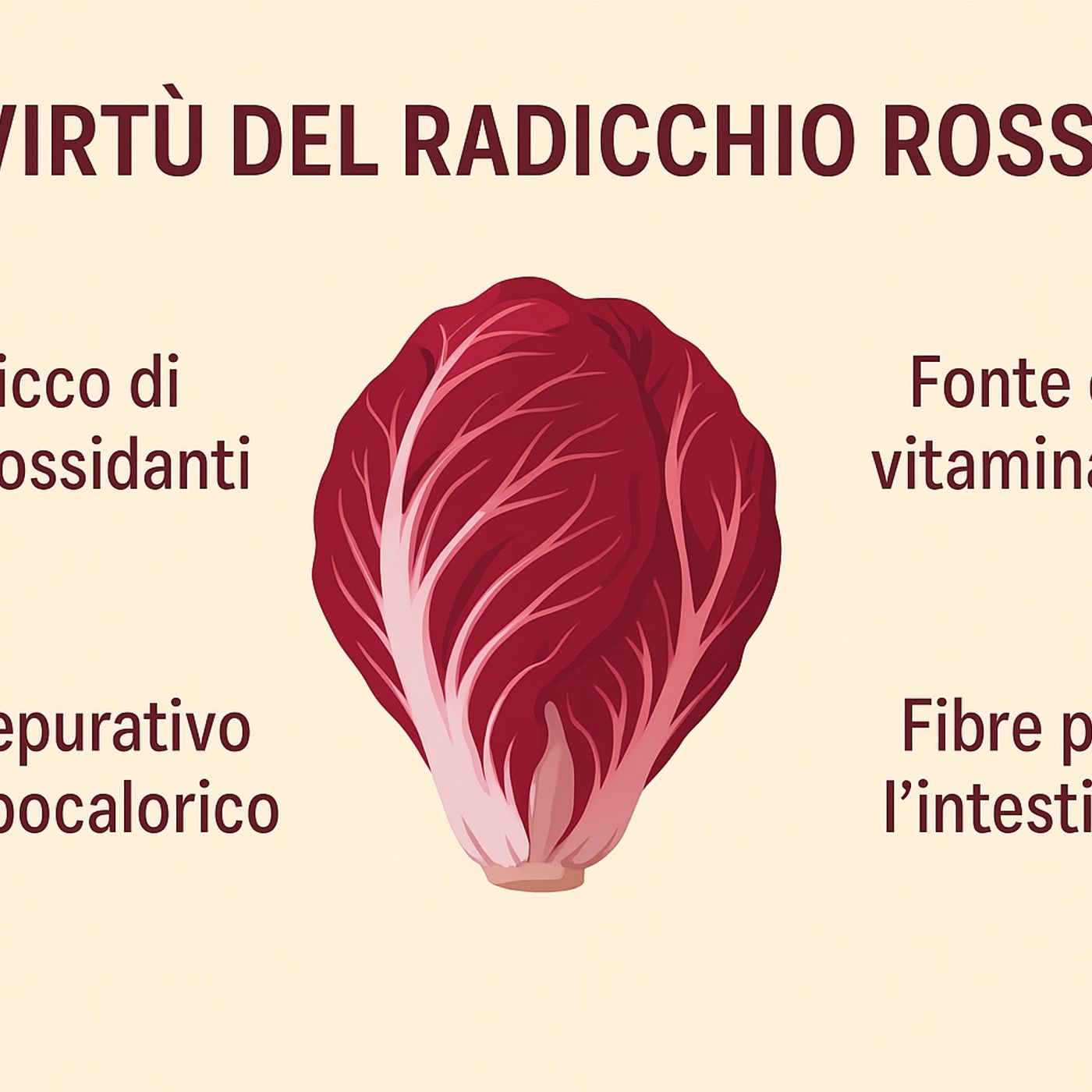 Il radicchio rosso è molto più di un contorno: è il depurativo più potente dell’inverno