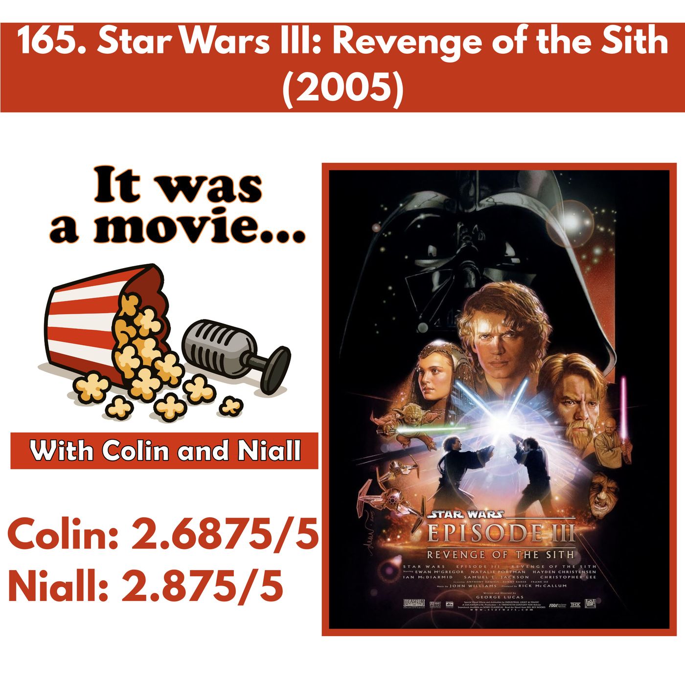 165. Star Wars III: Revenge of the Sith (2005) episode artwork