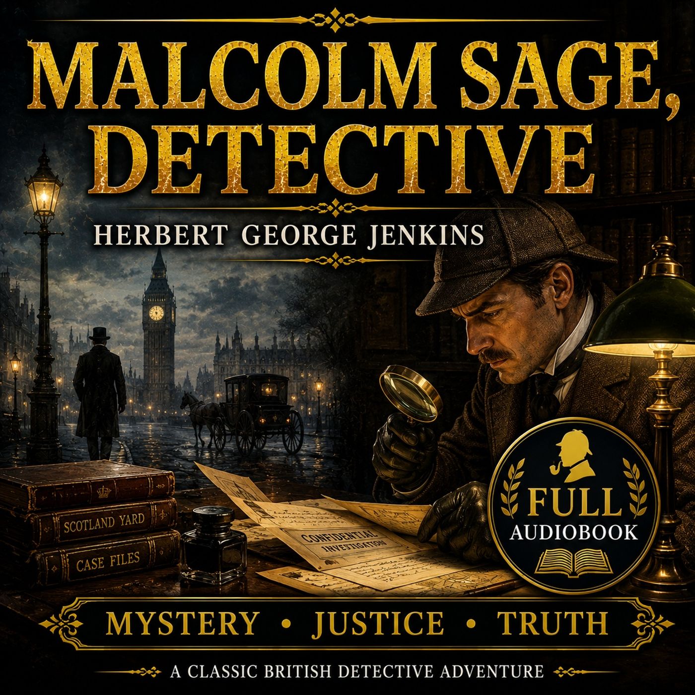 Malcolm Sage, Detective by Herbert George Jenkins | Full Audiobook 📖 Classic British Mystery & Detective Adventures